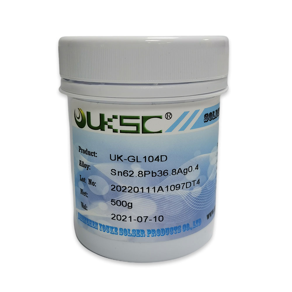 有鉛錫膏UK-GL104D - Sn62.8Pb36.8Ag0.4